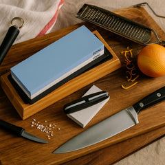 Slipsten för köksknivar – Dubbelsidig 1000/6000 Grit med halkfri bas