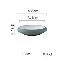 Keramik Tallrik – Matt färgad yta – Ugnsfast & diskmaskinssäker – 15/20/24 cm – Tygform-serien