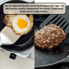 3‑i‑1 Köksredskap – Värmetålig Silikonspatel, Serveringstång för Matlagning och Grill