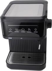 Halvautomatisk Espressomaskin med Mjölkskummare – 1,5L – Manuell – 850W – Baristakvalitet