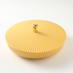 Snacksbricka med Lock – Roterbar Förvaringslåda med Fack, Multifärg