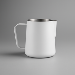 Mjölkkanna 450 ml i Rostfritt Stål – Nordisk Stil Mjölkskumningskanna för Espresso, Latte & Cappuccino