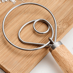 Dansk Degvisp i Rostfritt Stål – Professionell Degvisp för Bröddeg, Smet & Bakning