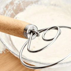 Dansk Degvisp i Rostfritt Stål – Professionell Degvisp för Bröddeg, Smet & Bakning