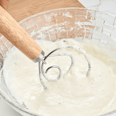 Dansk Degvisp i Rostfritt Stål – Professionell Degvisp för Bröddeg, Smet & Bakning