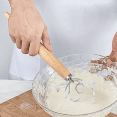 Dansk Degvisp i Rostfritt Stål – Professionell Degvisp för Bröddeg, Smet & Bakning