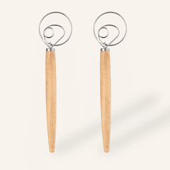 Dansk Degvisp i Rostfritt Stål – Professionell Degvisp för Bröddeg, Smet & Bakning