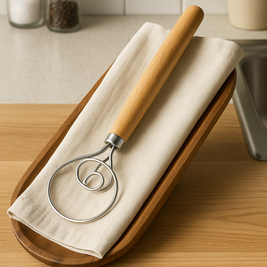 Dansk Degvisp i Rostfritt Stål – Professionell Degvisp för Bröddeg, Smet & Bakning