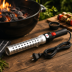 Elektrisk Grilltändare 600°C – Snabb & Rökfri Tändning av Grillkol på 60 Sekunder