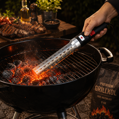 Elektrisk Grilltändare 600°C – Snabb & Rökfri Tändning av Grillkol på 60 Sekunder