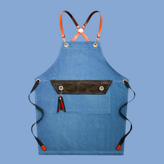 Förkläde Herr & Dam i Canvas – Justerbart Unisex Kök- & Grillförkläde med Fickor, Vattentätt & Slitstarkt
