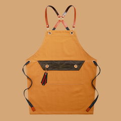 Förkläde Herr & Dam i Canvas – Justerbart Unisex Kök- & Grillförkläde med Fickor, Vattentätt & Slitstarkt