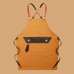 Förkläde Herr & Dam i Canvas – Justerbart Unisex Kök- & Grillförkläde med Fickor, Vattentätt & Slitstarkt