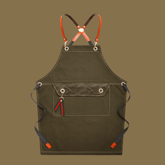 Förkläde Herr & Dam i Canvas – Justerbart Unisex Kök- & Grillförkläde med Fickor, Vattentätt & Slitstarkt