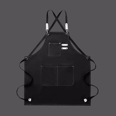 Förkläde i Canvas för Herr & Dam – Vattentätt & Justerbart Köksförkläde med Fickor