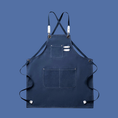 Förkläde i Canvas för Herr & Dam – Vattentätt & Justerbart Köksförkläde med Fickor