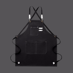 Förkläde i Canvas för Herr & Dam – Vattentätt & Justerbart Köksförkläde med Fickor