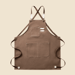 Förkläde i Canvas för Herr & Dam – Vattentätt & Justerbart Köksförkläde med Fickor