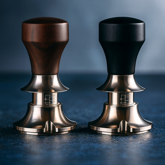 Justerbar Tamper 58 mm i Rostfritt Stål – Barista Verktyg för Manuell Espresso & Kaffemaskin