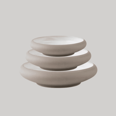 Keramik Tallrik – Matt färgad yta – Ugnsfast & diskmaskinssäker – 15/20/24 cm – Tygform-serien