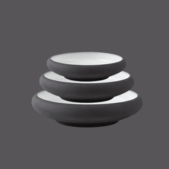 Keramik Tallrik – Matt färgad yta – Ugnsfast & diskmaskinssäker – 15/20/24 cm – Tygform-serien