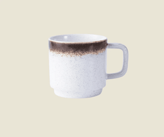 Keramiska Kaffemuggar i Vintage Stil – 300 ml, Tåligt Set i Flera Färger