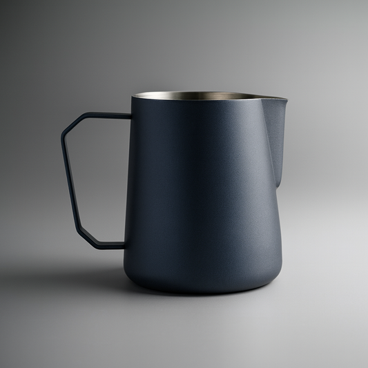 Mjölkkanna 450 ml i Rostfritt Stål – Nordisk Stil Mjölkskumningskanna för Espresso, Latte & Cappuccino