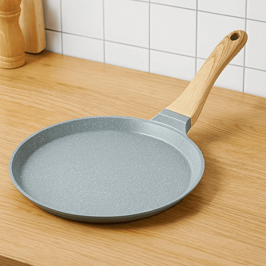 Non-stick Crêpe Stekpanna 26 cm – Pannkakspanna med Trähandtag
