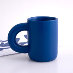 Nordisk Keramisk Kaffekopp med Handtag – Handgjord Kaffemugg i Antik INS-stil (200–300 ml)