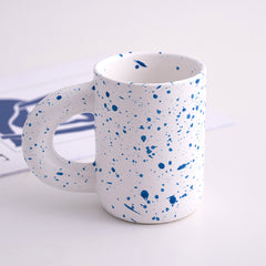 Nordisk Keramisk Kaffekopp med Handtag – Handgjord Kaffemugg i Antik INS-stil (200–300 ml)