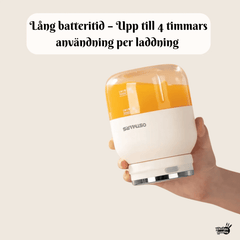 Portabel Juiceflaska med Mixer – 500ml Bärbar Smoothieflaska med Volymmarkering