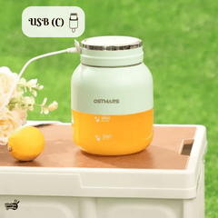 Portabel Juiceflaska med Mixer – 500ml Bärbar Smoothieflaska med Volymmarkering