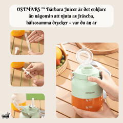 Portabel Juiceflaska med Mixer – 500ml Bärbar Smoothieflaska med Volymmarkering