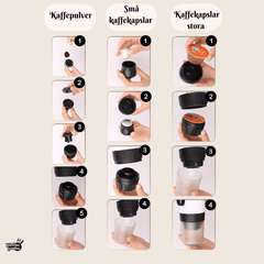 Portabel Kapselkaffemaskin – Trådlös Espresso för Kapslar & Malet Kaffe