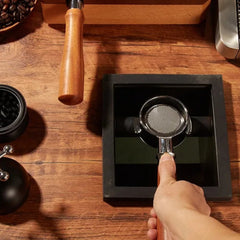 Portafilter-set för espressomaskin – 51mm rostfritt stål med trähandtag & dubbla filterkorgar