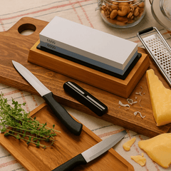 Slipsten för köksknivar – Dubbelsidig 1000/6000 Grit med halkfri bas