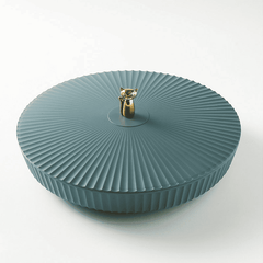 Snacksbricka med Lock – Roterbar Förvaringslåda med Fack, Multifärg