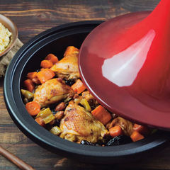 Tagine Gjutjärnsgryta 27 cm – Traditionell Marockansk Kruka för 1–4 Personer