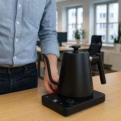 Vattenkokare 1L i Rostfritt Stål – Temperaturstyrd Elektrisk med Temperaturkontroll