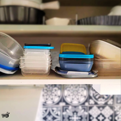 Hopfällbara matlådor i silikon – 4-pack med lufttäta lock, platsbesparande design