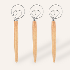 Dansk Degvisp i Rostfritt Stål – Professionell Degvisp för Bröddeg, Smet & Bakning