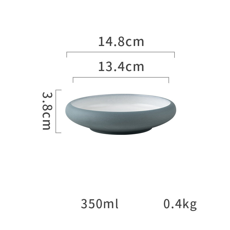 Keramik Tallrik – Matt färgad yta – Ugnsfast & diskmaskinssäker – 15/20/24 cm – Tygform-serien