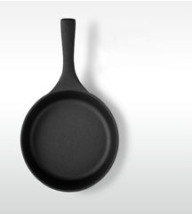 Gjutjärn Stekpanna – Svart Ø19 cm med Handtag | Hög Värmehållning för Alla Hällar & Ugn