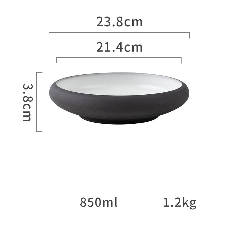 Keramik Tallrik – Matt färgad yta – Ugnsfast & diskmaskinssäker – 15/20/24 cm – Tygform-serien