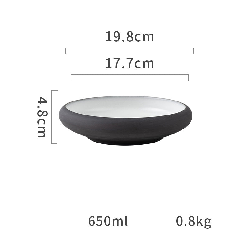 Keramik Tallrik – Matt färgad yta – Ugnsfast & diskmaskinssäker – 15/20/24 cm – Tygform-serien