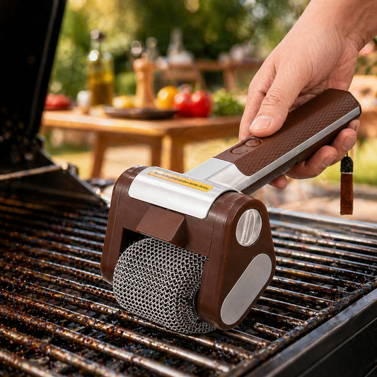 Elektrisk Grillborste Trådlös – Kraftfull BBQ Grillrengörare för Snabb & Enkel Grill Rengöring
