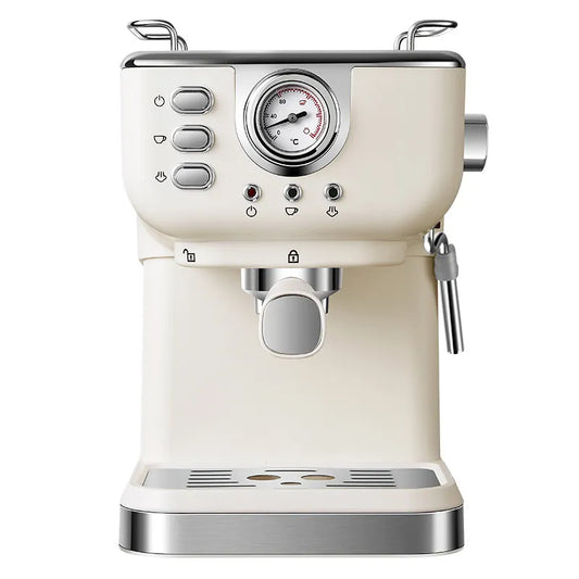 Espressomaskin med Mjölkskummare – 15 Bar Tryck, Automatisk Kaffemaskin för Hemmet