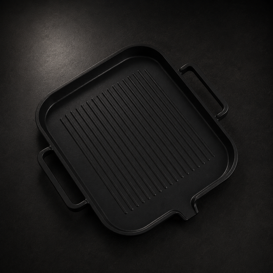 Grillpanna 30 cm – Perfekt för Kött, Fisk Grönsaker, Non-Stick för Induktion & Spis