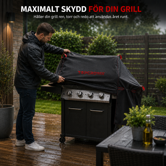 Grillskydd för Gasolgrill i 210D Oxfordtyg – Vattenavvisande, UV- och Vindskydd i Flera Storlekar