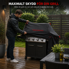 Grillskydd för Gasolgrill i 210D Oxfordtyg – Vattenavvisande, UV- och Vindskydd i Flera Storlekar